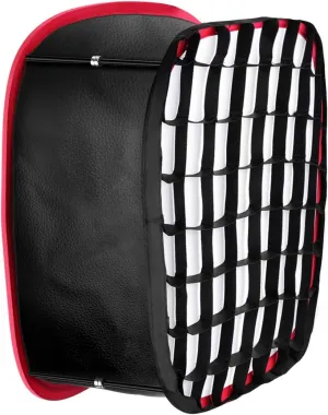 Neewer Foldable Softbox Light Box with Strap Clip, Grill and Carry Bag Compatible with Neewer 480/660/530 LED Light Panels, Opening 10 x 8.7 cm (Black   Red)