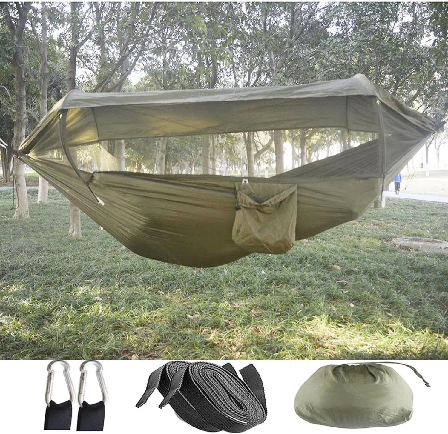 New Automatic Quick Open Mosquito Net, Hammock Sheet, Double Outdoor Camping, Recreational, Mosquito Prevent, Hammock, Camping Awning