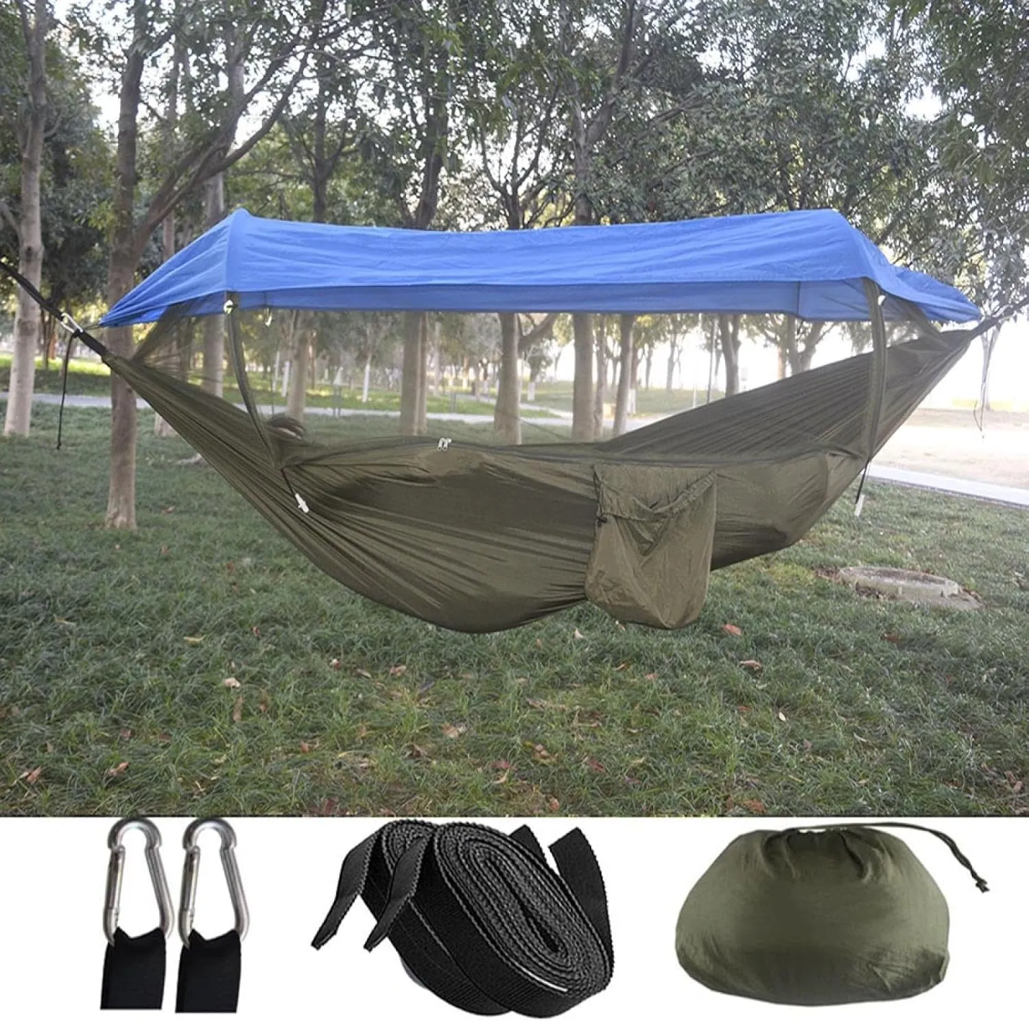 New Automatic Quick Open Mosquito Net, Hammock Sheet, Double Outdoor Camping, Recreational, Mosquito Prevent, Hammock, Camping Awning