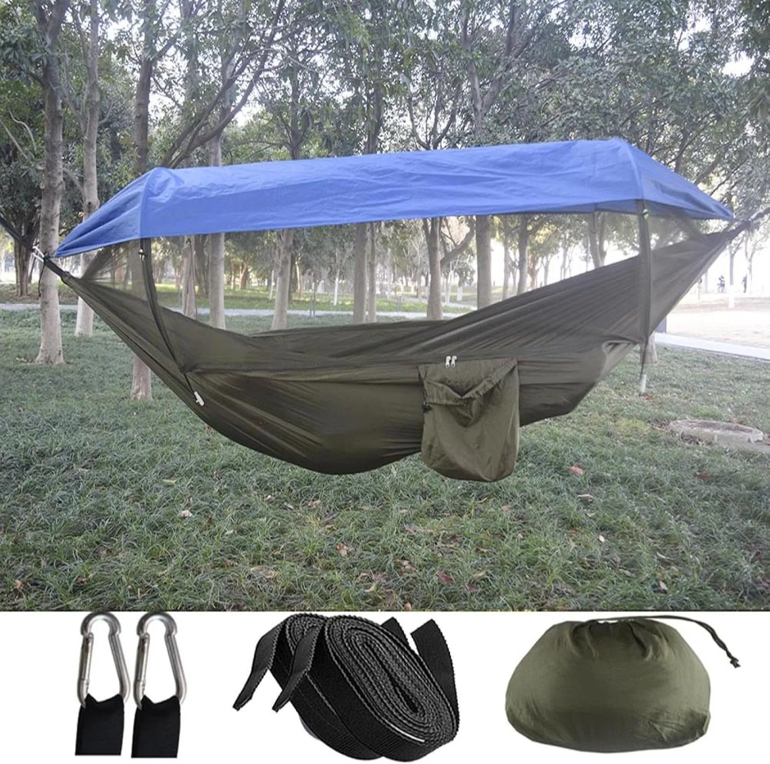 New Automatic Quick Open Mosquito Net, Hammock Sheet, Double Outdoor Camping, Recreational, Mosquito Prevent, Hammock, Camping Awning