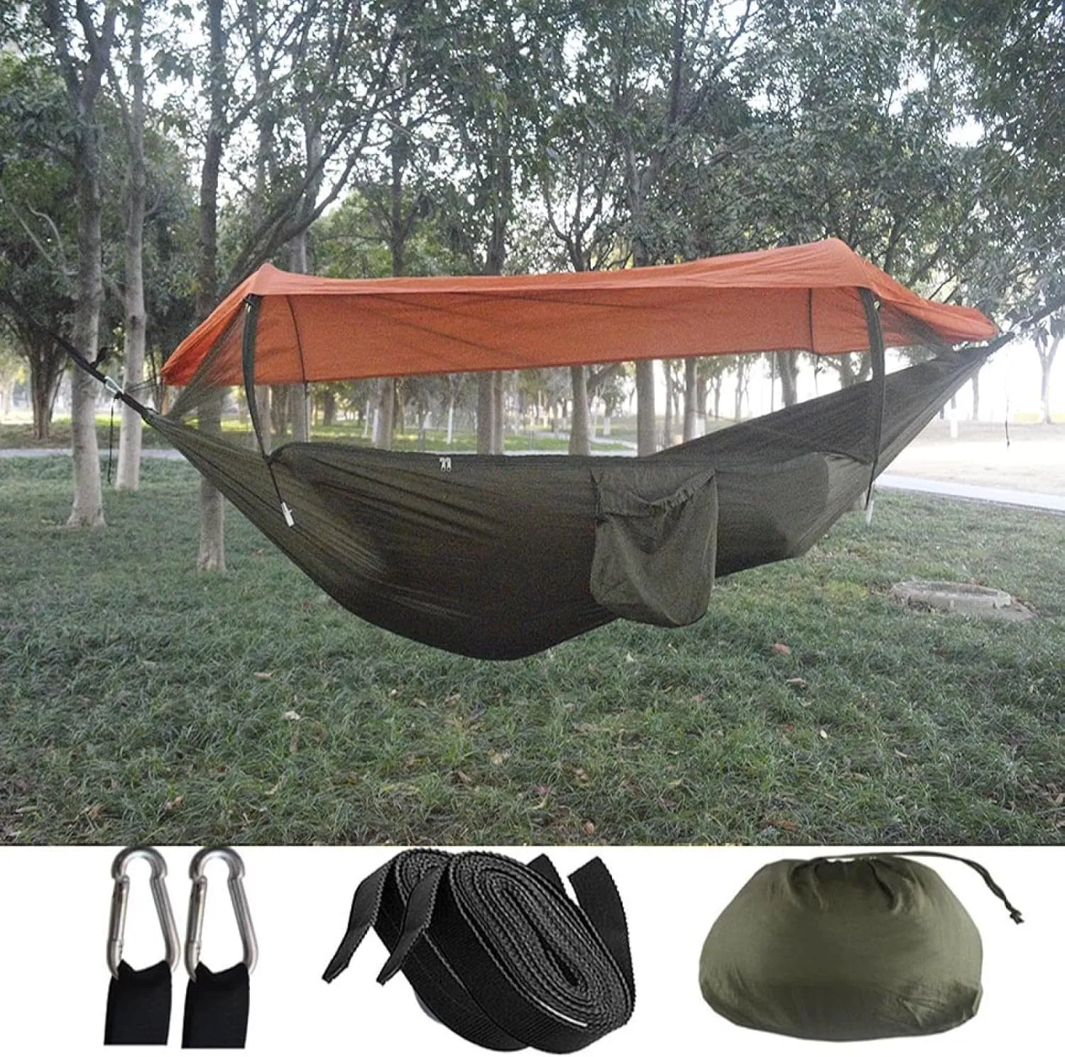 New Automatic Quick Open Mosquito Net, Hammock Sheet, Double Outdoor Camping, Recreational, Mosquito Prevent, Hammock, Camping Awning