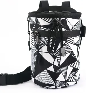 NewDoar Chalk Bag for Rock Climbing - Bouldering Chalk Bag Bucket with Quick-Clip Belt and 2 Large Zippered Pockets - Rock Climbing Gear Equipment