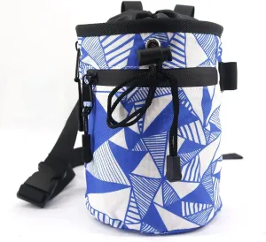 NewDoar Chalk Bag for Rock Climbing - Bouldering Chalk Bag Bucket with Quick-Clip Belt and 2 Large Zippered Pockets - Rock Climbing Gear Equipment