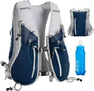 NONSAR Running Vest Backpack 7L, Running Vest for Men Women, Lightweight Pack with 500ml Soft Flask, Adjustable Chest Straps and Reflective Running Hydration Vest for Running Hiking Cycling Camping
