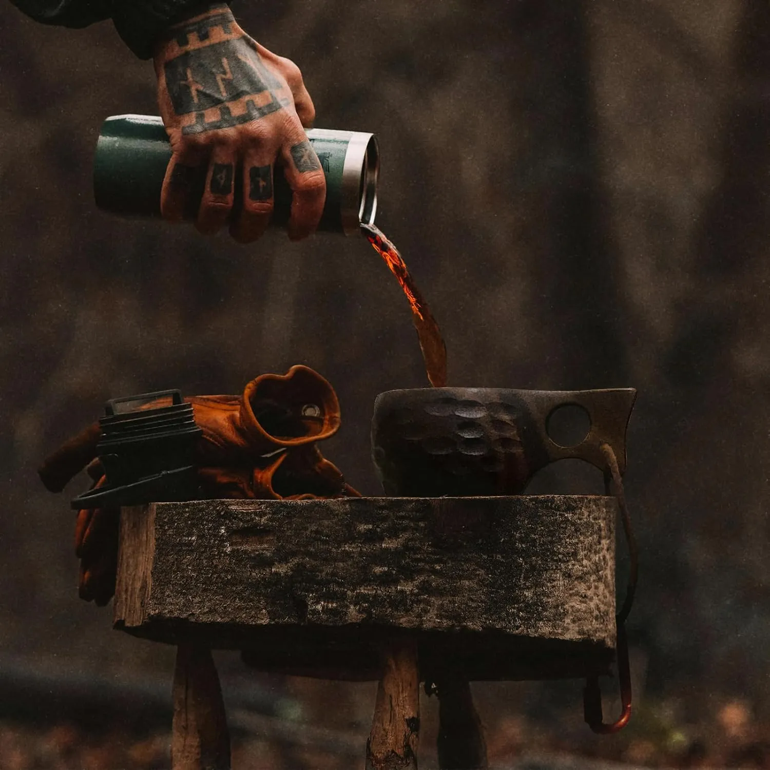 Nordic Kuksa 8oz (225ml), Handcrafted dark Wooden Camping Cup Set – Bushcraft Gear. Crafted from dark natural hardwood for a rugged look. Wilds-to-Home Ready ! Adventure Totem！