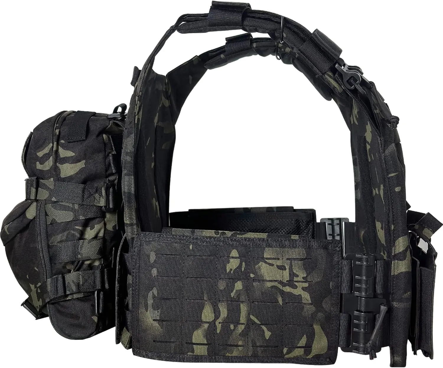 Nylon Fabric tactical suit Quick Release Vest with Hydration Backpack and Triple Tool Pouch