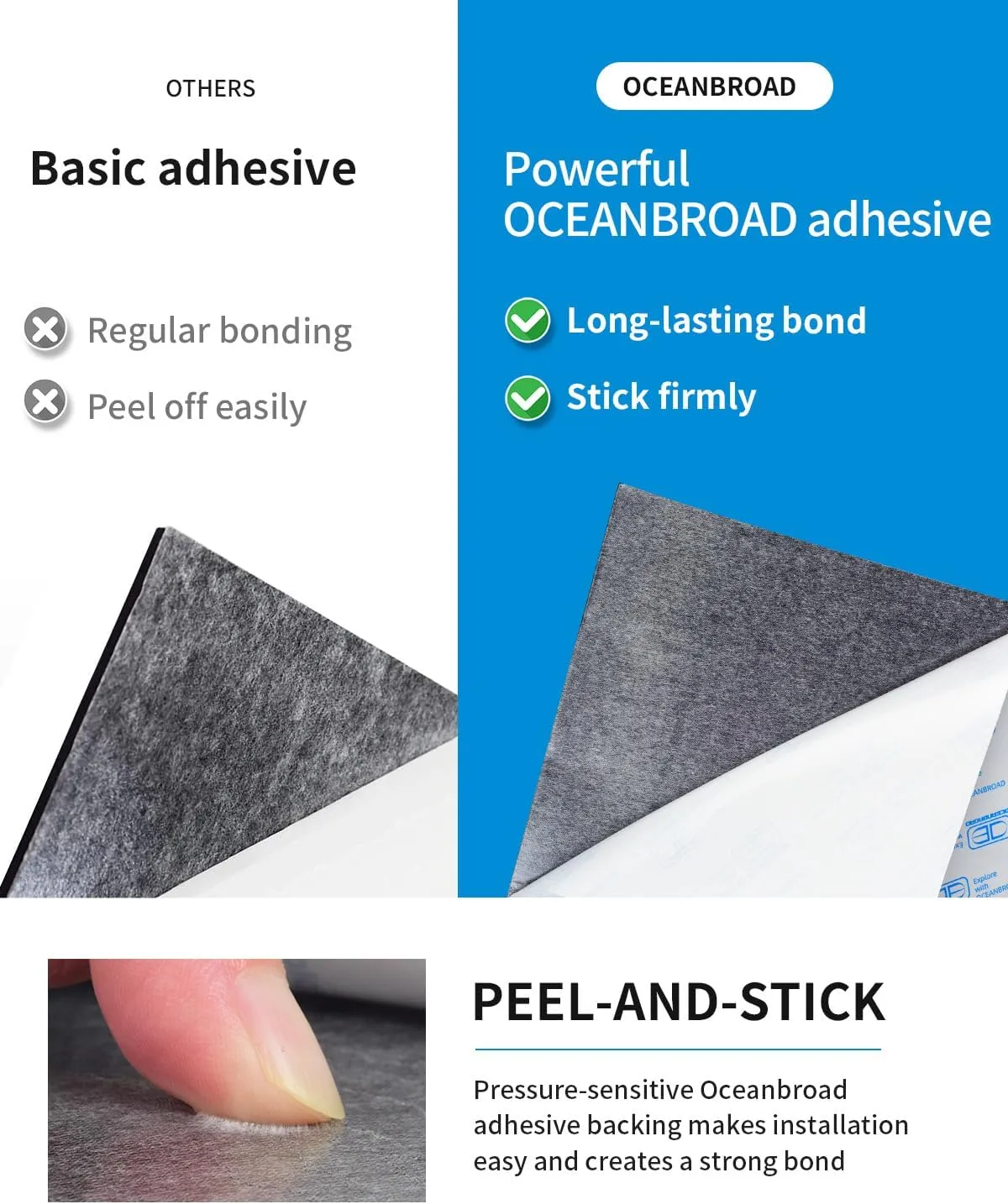 OCEANBROAD Camouflage Boat Flooring 96''x16''/23''/38''/47'' Strip Cut Grooves Self-Adhesive EVA Foam Sheet Non-Slip Traction Pad for Boats Decking Surfboard SUP Paddle Board Kayak