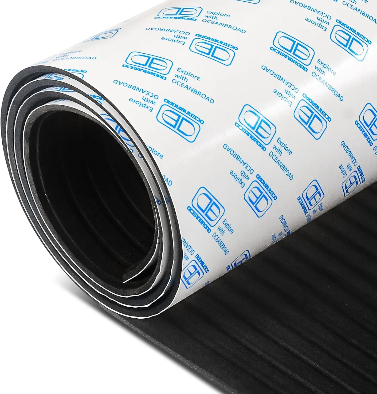OCEANBROAD Camouflage Boat Flooring 96''x16''/23''/38''/47'' Strip Cut Grooves Self-Adhesive EVA Foam Sheet Non-Slip Traction Pad for Boats Decking Surfboard SUP Paddle Board Kayak