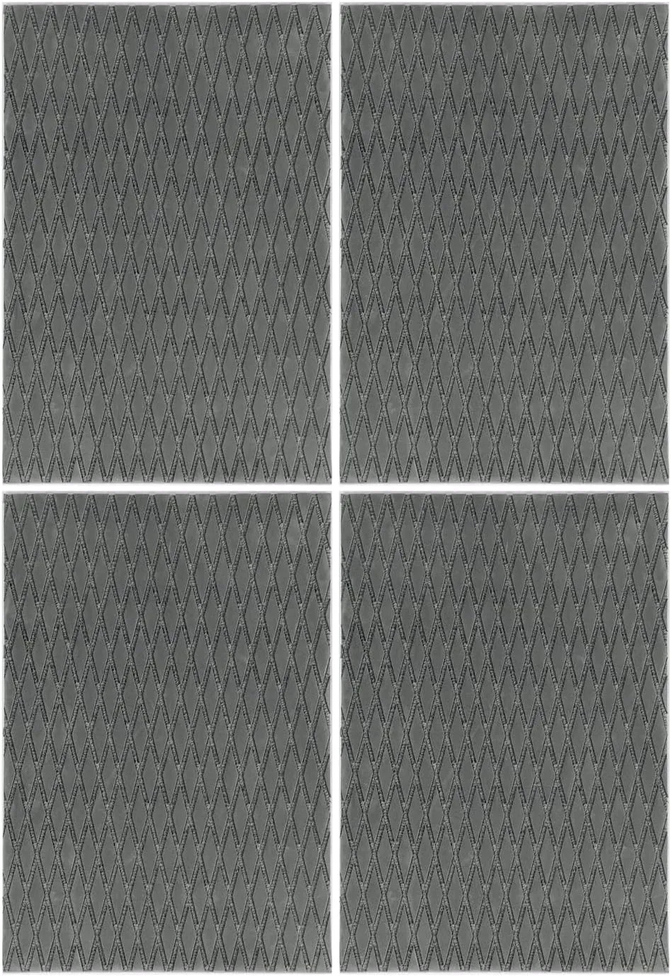 OCEANBROAD Self-Adhesive 15inx10in x 4/8 Pieces Non-Slip Traction Pad EVA Foam Trimmable Deck Sheet for Surfboard SUP Board Kayak Canoe, Black/Blue/White/Gray