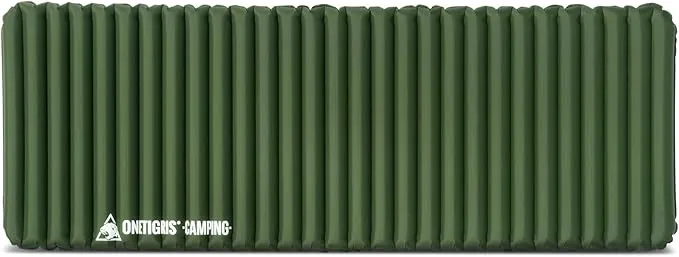 OneTigris Jade Sleeping Pad for Camping, 2.8 R-Value, 3 Season 72cm Extra-Wide Inflatable Backpacking Hiking Motorcycling Sleeping Mat Air Bed with Patch-up Kit