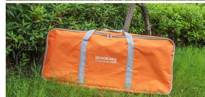Orange Barbecue Grill Storage Carrying Case