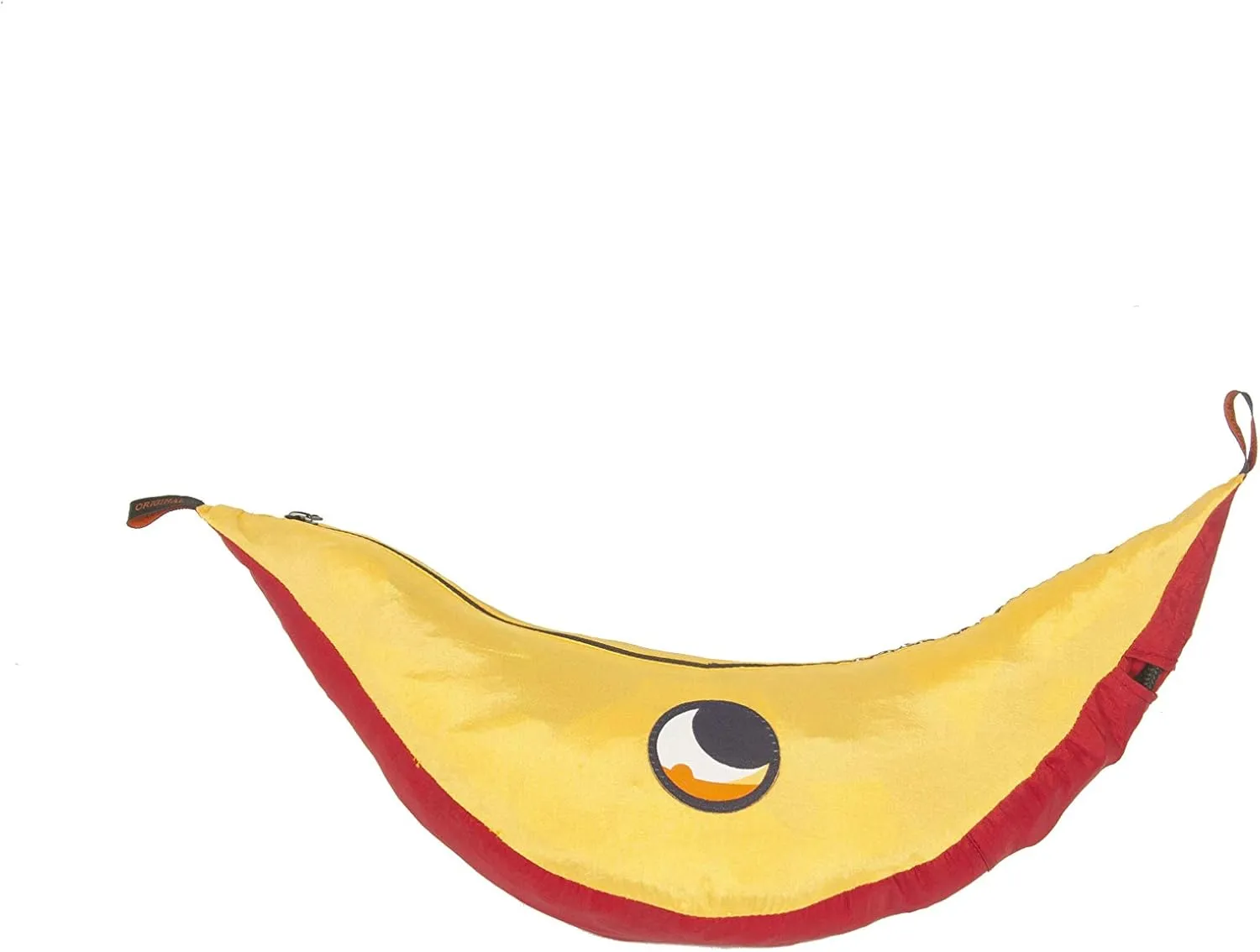 Original 1 to 2 Person Lightweight Camping Hammock - Fair Trade & Handmade Portable Hammock for Traveling, Camping, Parachute Silk Nylon, Set-Up < 1 min - Burgundy/Dark Yellow