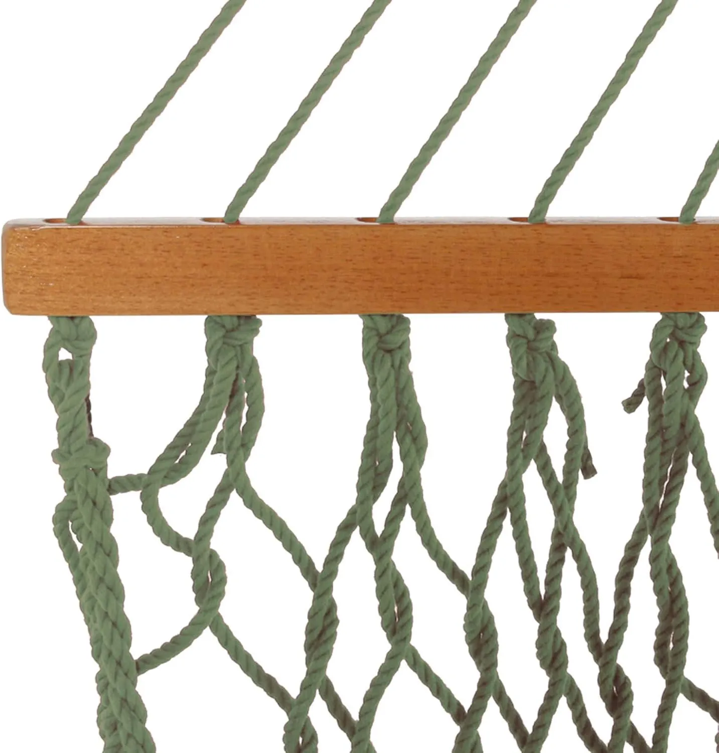 Original Pawleys Island 13DCMDW Large Meadow DURACORD Rope Hammock with Free Extension Chains & Tree Hooks, Handcrafted in The USA, Accommodates 2 People, 450 LB Weight Capacity, 13 ft. x 55 in.
