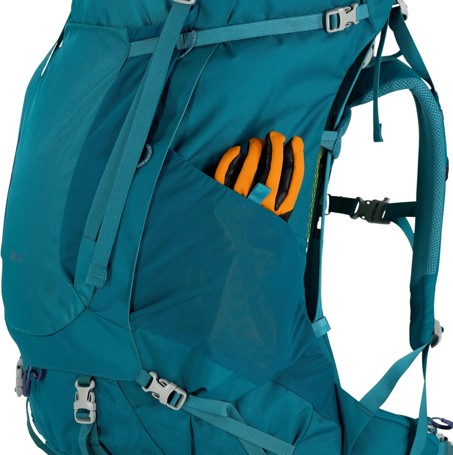 Osprey Ace 65L Kids' Backpacking Backpack, Blue Spikemoss/Deep Peyto