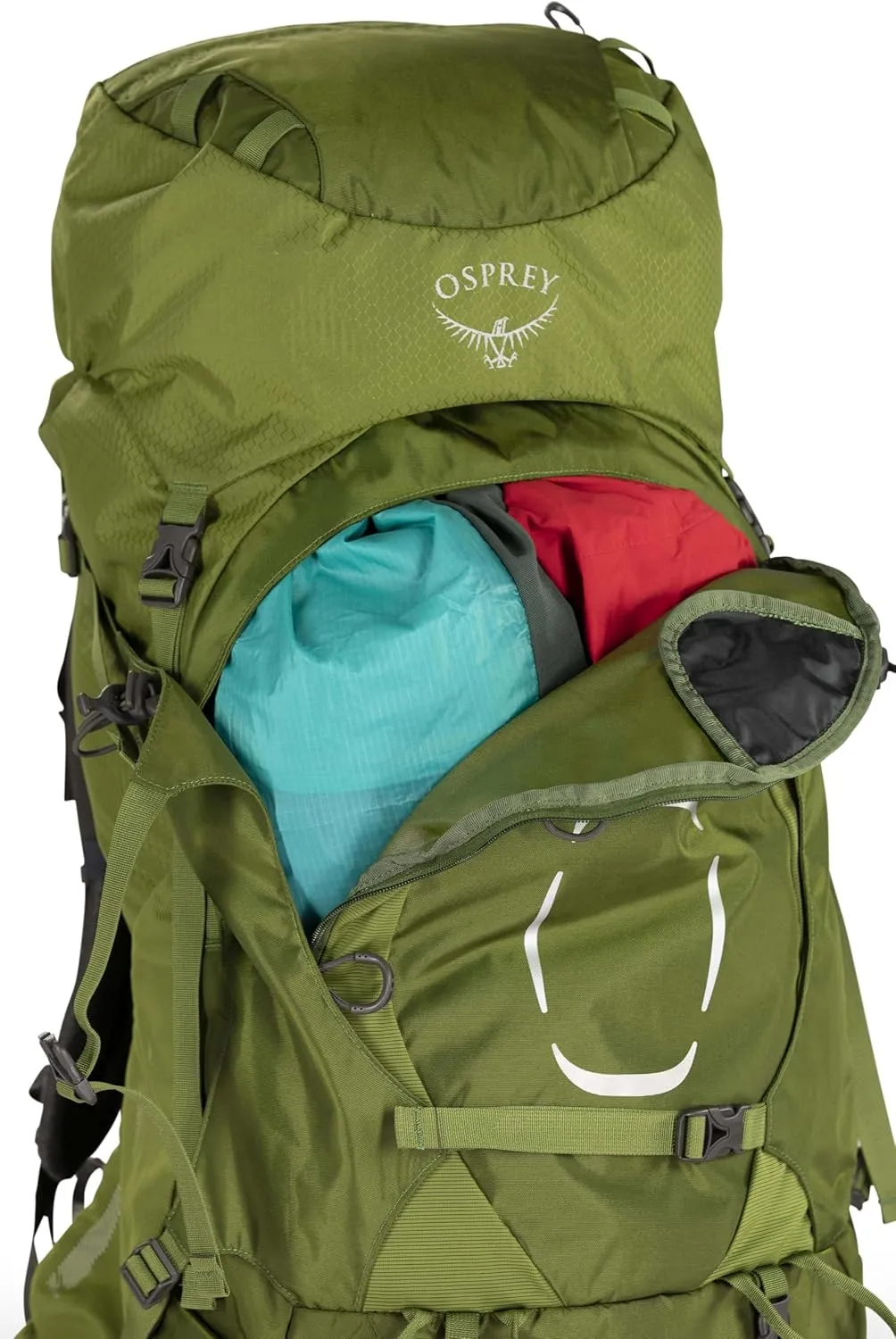 Osprey Aether 55L Men's Backpacking Backpack, Deep Acorn Red, S/M