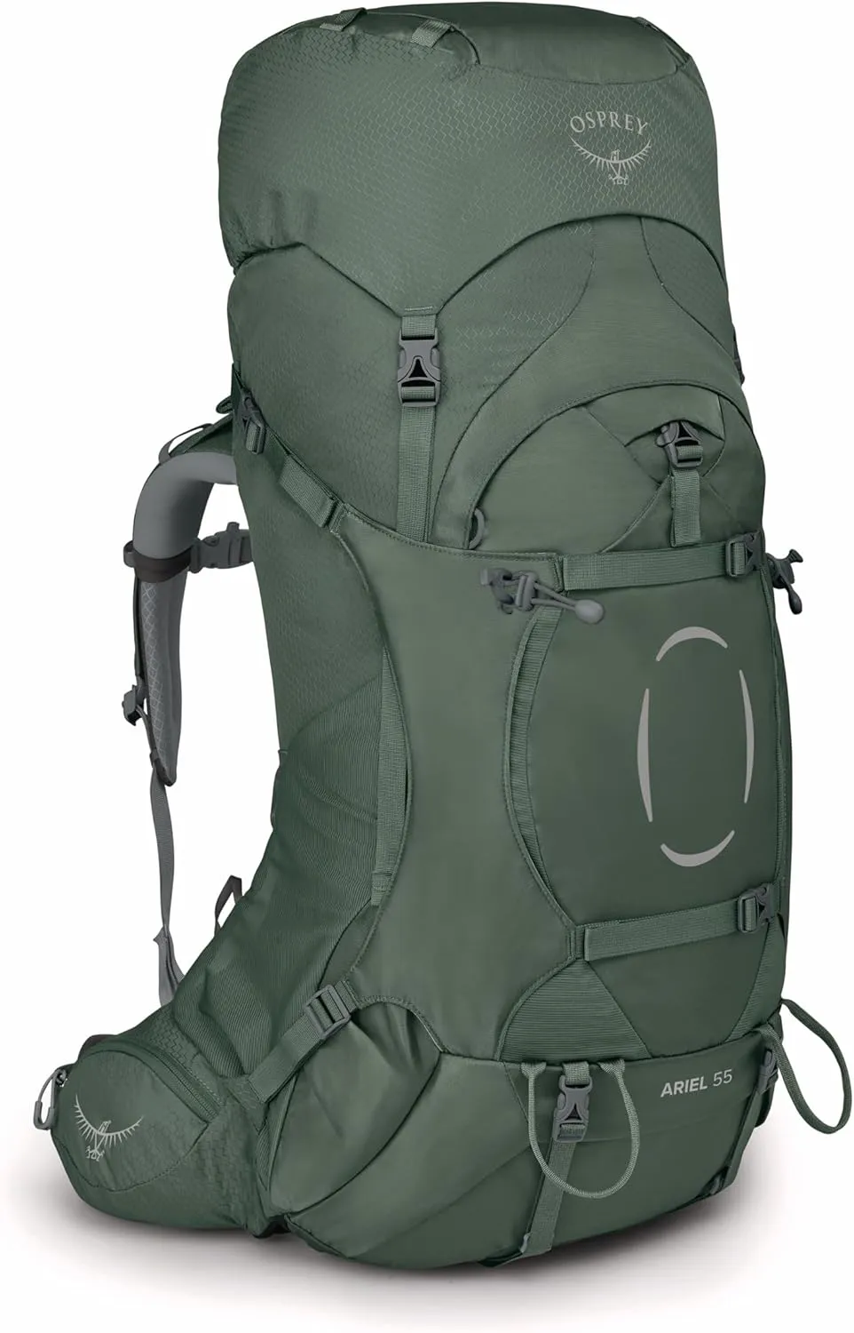 Osprey Ariel 55L Women's Backpacking Backpack, Koseret Green, WM/L