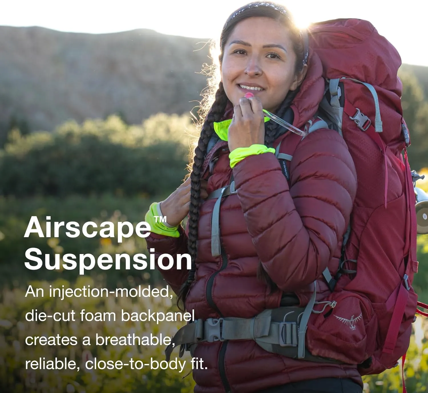 Osprey Ariel 55L Women's Backpacking Backpack, Koseret Green, WXS/S
