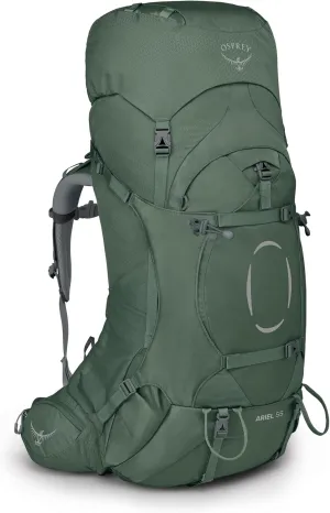 Osprey Ariel 55L Women's Backpacking Backpack, Koseret Green, WXS/S