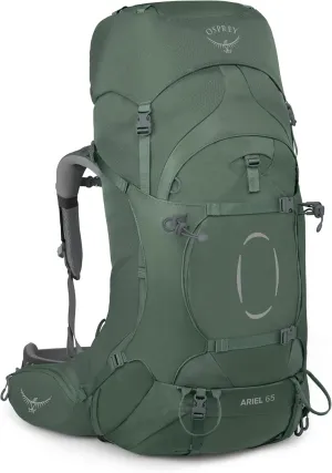 Osprey Ariel 65L Women's Backpacking Backpack, Koseret Green, WM/L, Extended Fit