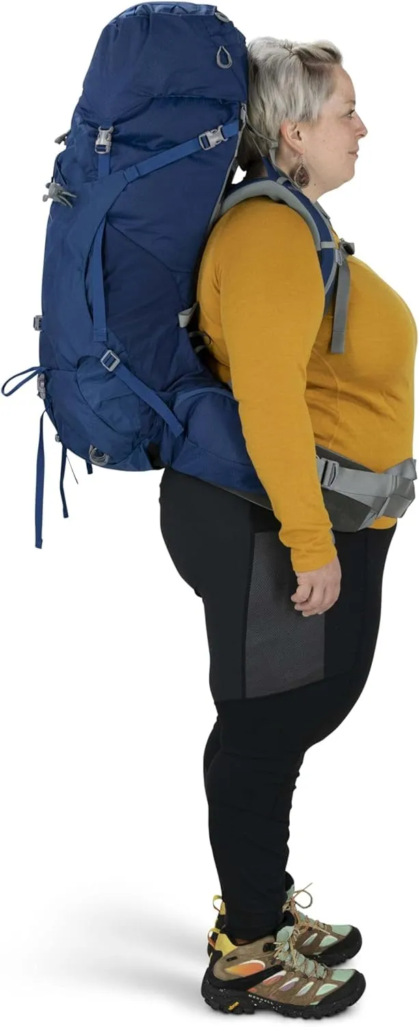 Osprey Ariel 65L Women's Backpacking Backpack, Koseret Green, WM/L, Extended Fit