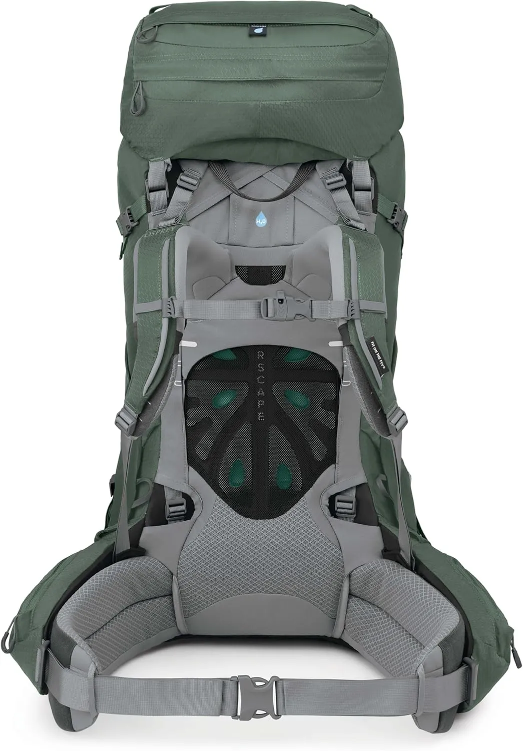 Osprey Ariel 65L Women's Backpacking Backpack, Koseret Green, WM/L, Extended Fit