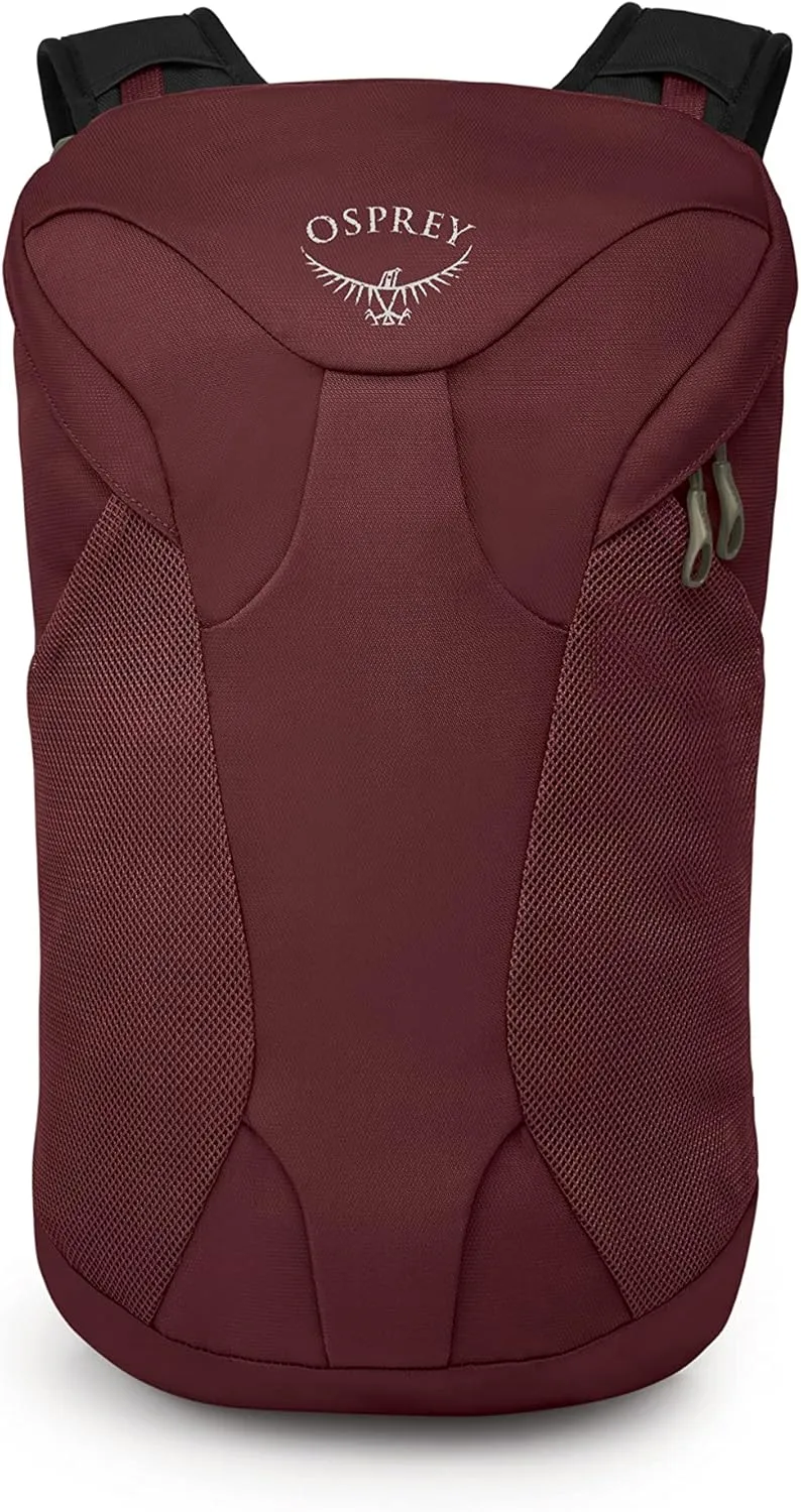 Osprey Farpoint Fairview Unisex Travel Daypack, Zircon Red