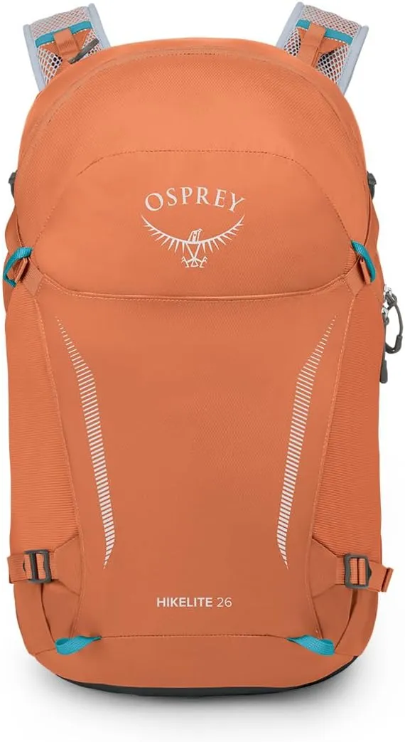 Osprey Hikelite 26L Unisex Hiking Backpack, Koi Orange/Blue Venture, One Size