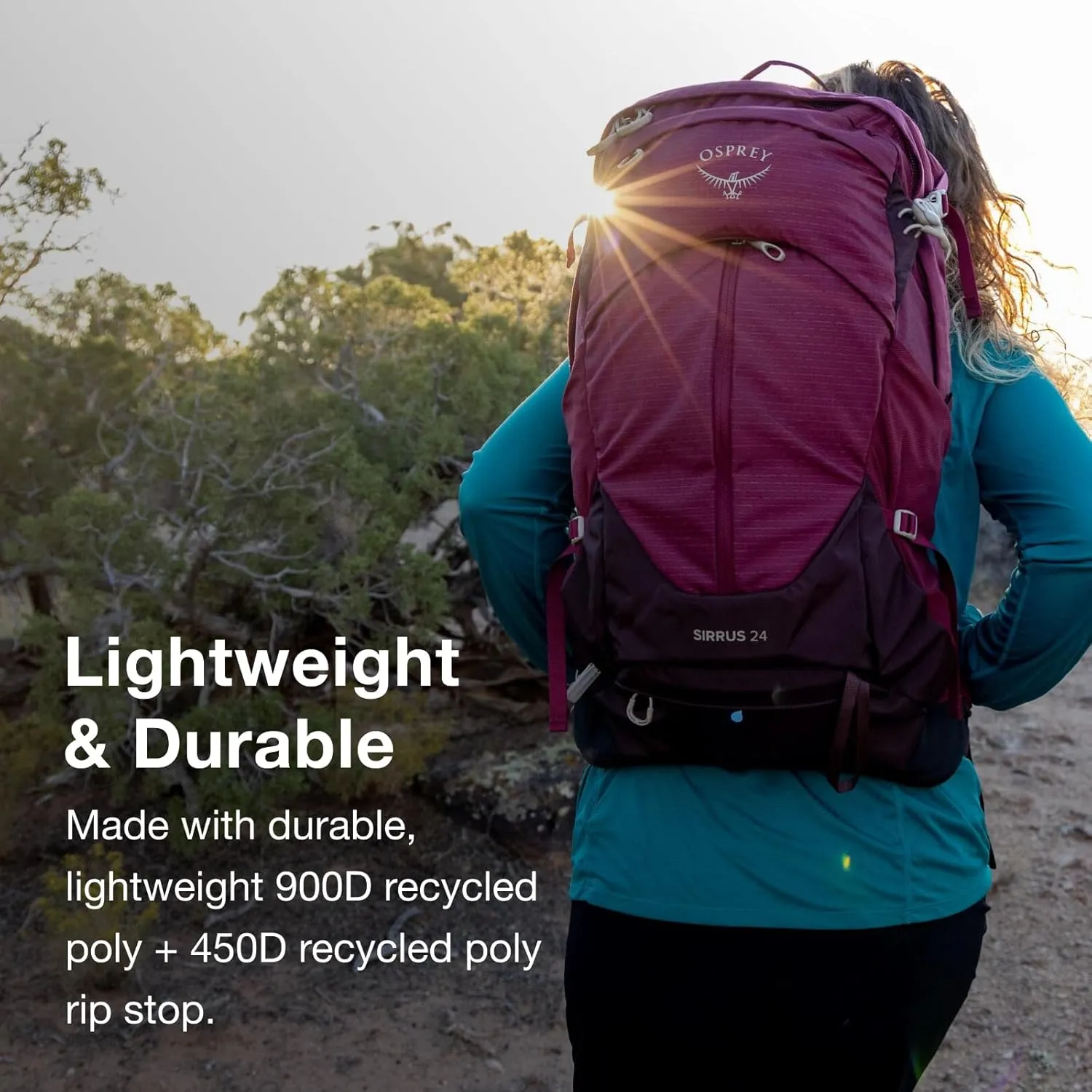 Osprey Sirrus 36L Women's Hiking Backpack, Tunnel Vision Grey