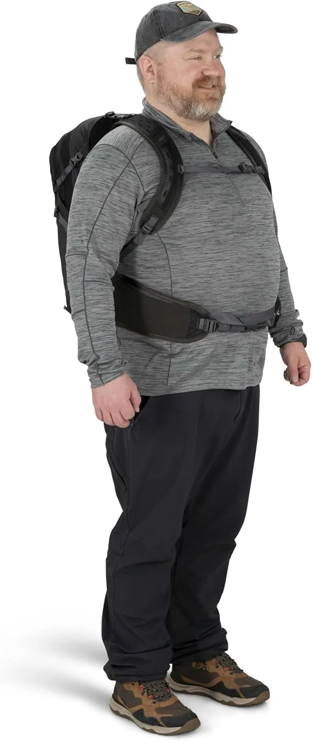 Osprey Sportlite 25L Unisex Hiking Backpack, Dark Charcoal Grey, S/M, Extended Fit