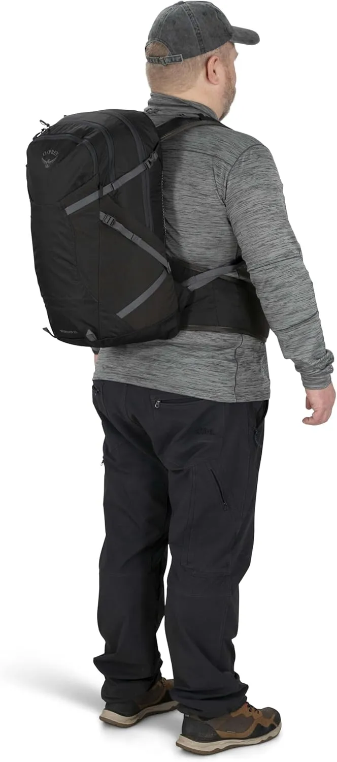 Osprey Sportlite 25L Unisex Hiking Backpack, Dark Charcoal Grey, S/M, Extended Fit