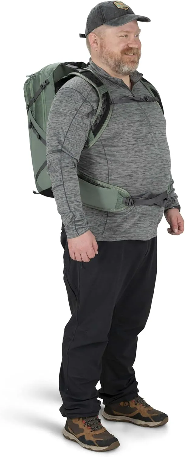 Osprey Sportlite 25L Unisex Hiking Backpack, Pine Leaf Green, M/L, Extended Fit