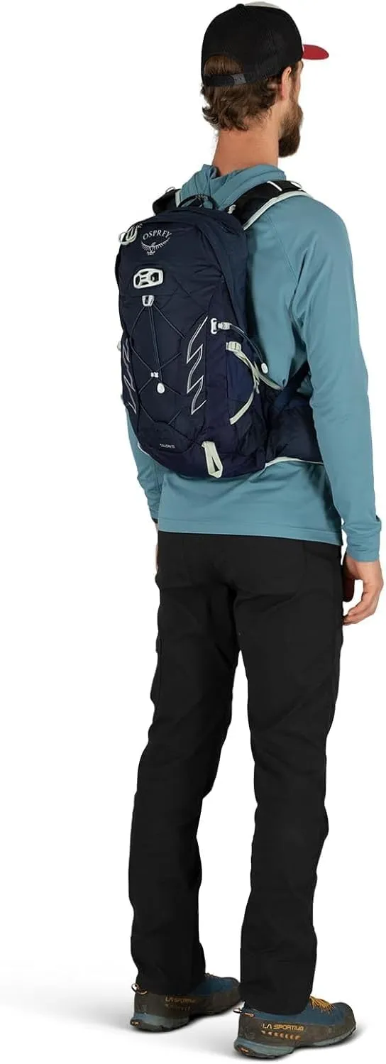 Osprey Talon 11L Men's Hiking Backpack with Hipbelt, Green Belt/Black, S/M