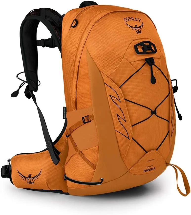 Osprey Tempest 9L Women's Hiking Backpack with Hipbelt, Bell Orange, WXS/S