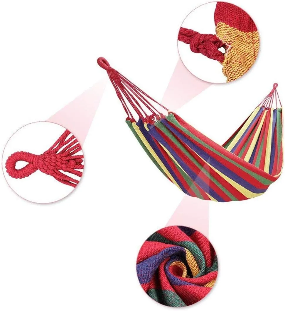 Outdoor Amacas Garden Camping Hammock,Hammock Portable with Carrying Bag for Patio Yard Garden Backyard Porch Travel ﻿