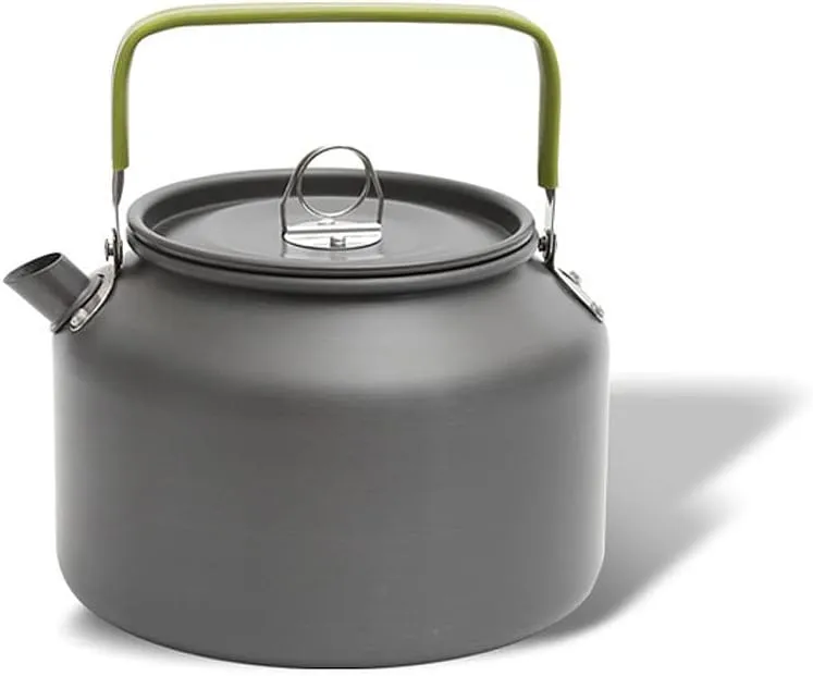 Outdoor Camping Kettle, Aluminum Tea Kettle with Anti Scald Handle,Compact Lightweight Coffee Pot, Outdoor Activities Hanging Kettle