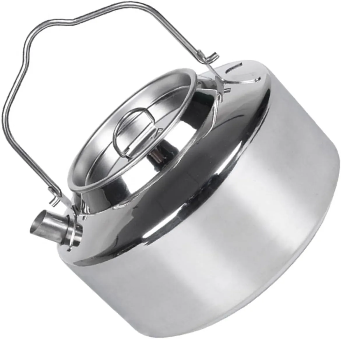 Outdoor Camping Kettle Compact and Lightweight Stainless Steel Tea Kettle for Hiking Fishing and Driving Trips