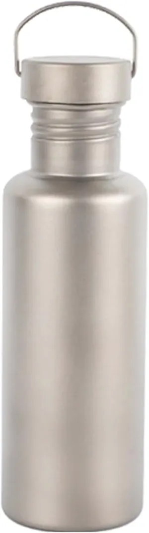 Outdoor camping water bottle pure titanium kettle large-capacity single-layer titanium alloy cycling water cup(750ml)