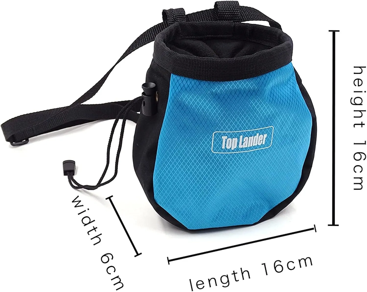 Outdoor Climbing Accessories Rock Climbing Chalk Bag with Belt and Zipper Pocket for Fitness Gym Weight Lifting Hunting Bouldering Magnesia Sack Multi-Color Anti-Slip and wear-Resistant