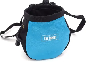Outdoor Climbing Accessories Rock Climbing Chalk Bag with Belt and Zipper Pocket for Fitness Gym Weight Lifting Hunting Bouldering Magnesia Sack Multi-Color Anti-Slip and wear-Resistant