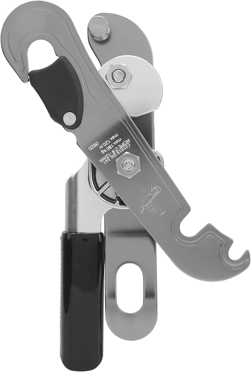 Outdoor Climbing Protection Stop Descender Rappelling Gear Ascender Device for Mountaineering Aluminum