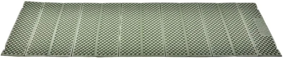 Outdoor Foam Camping Mat, Folding Beach Tent Sleeping Pad Waterproof Mattress for Camping(Blackish Green)