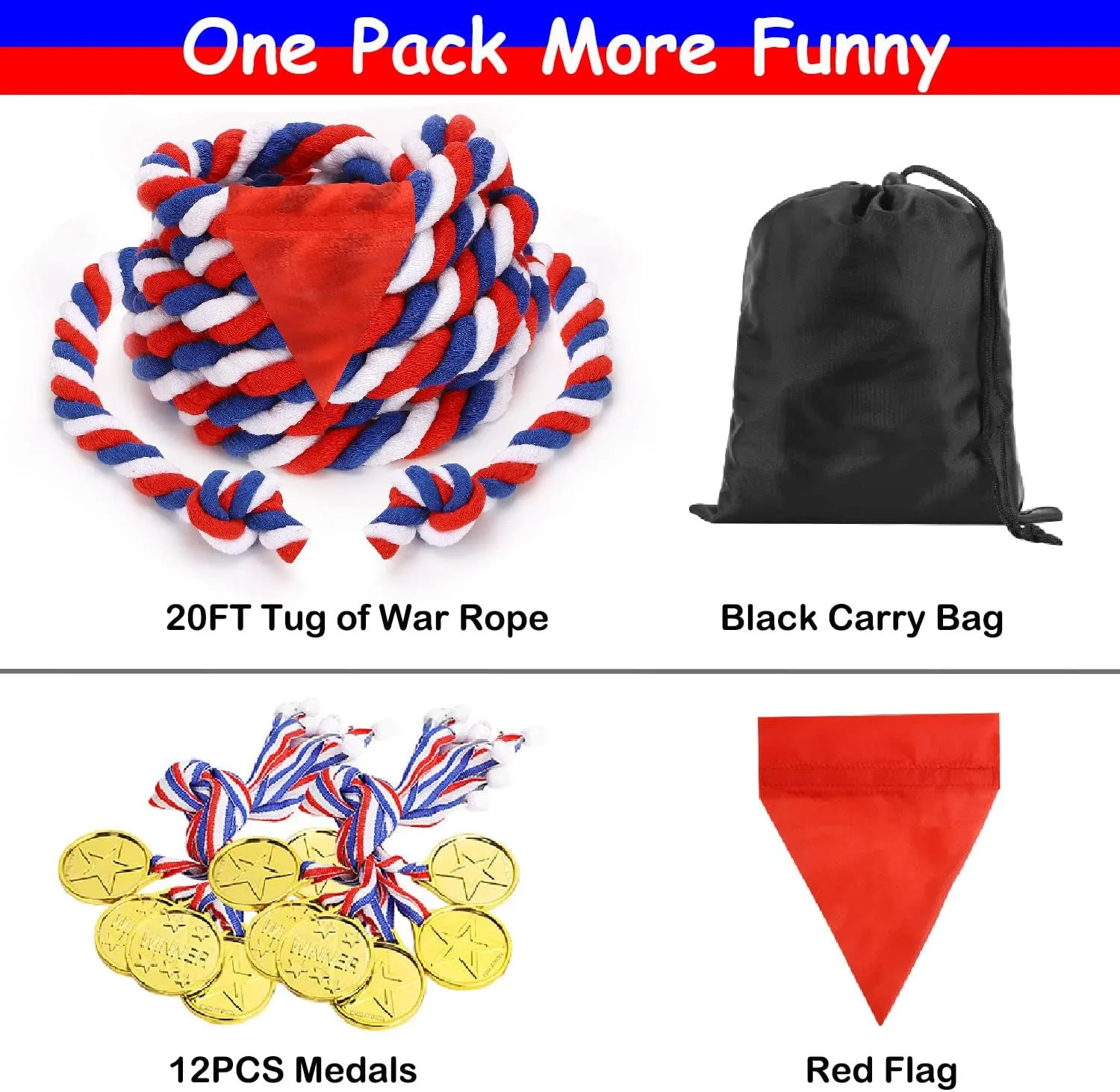 Outdoor Games for Kids and Adults, Tug of War Rope Outside Team Building Activities, Summer Backyard Lawn Yard Games Carnival Games Family Reunion Birthday Party Camping Picnic Outdoor Games