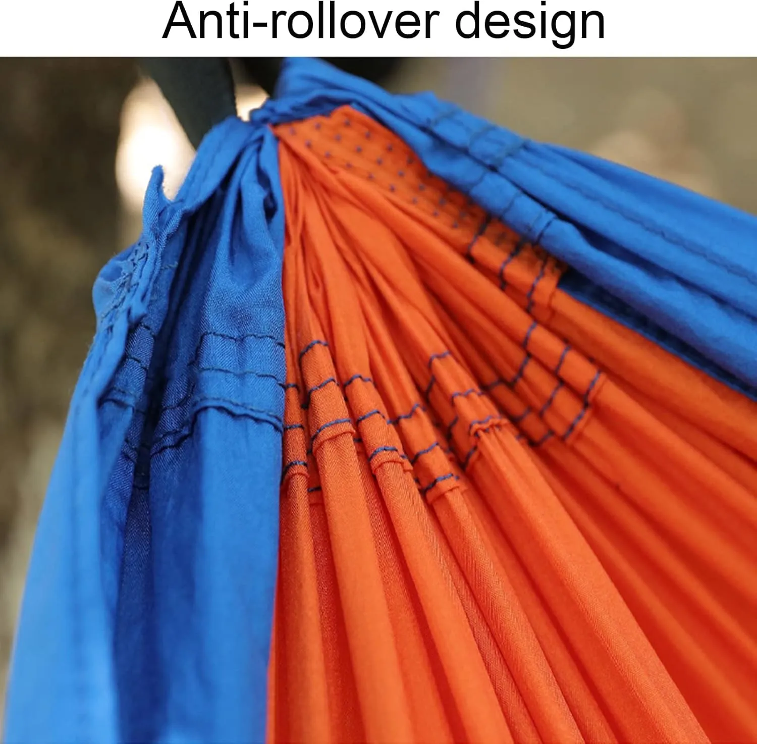 Outdoor Hammocks, Camping Hammock Double Portable Hammocks, Nylon Hammock with Tree Straps, for Outdoor Backpacking, Camping, Adventure (Gray)
