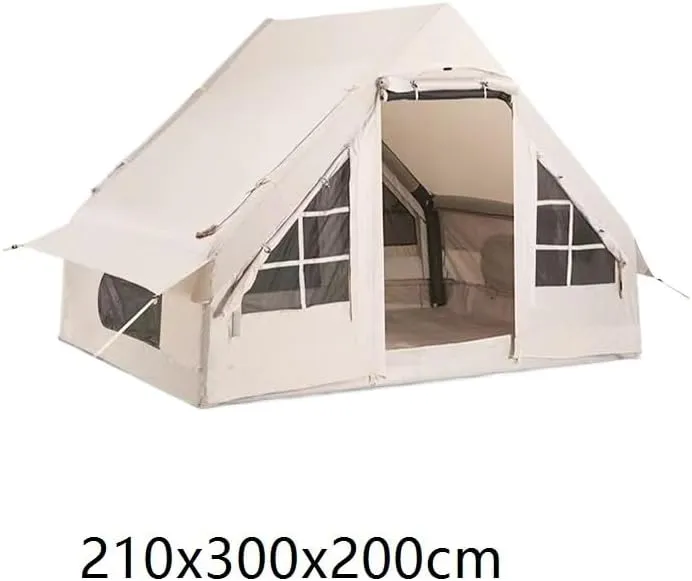 Outdoor Inflatable Tent Free to Build Thick Cotton Cloth Camping Multi-Person Rainproof Camping Equipment