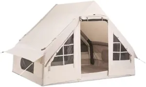 Outdoor Inflatable Tent Free to Build Thick Cotton Cloth Camping Multi-Person Rainproof Camping Equipment