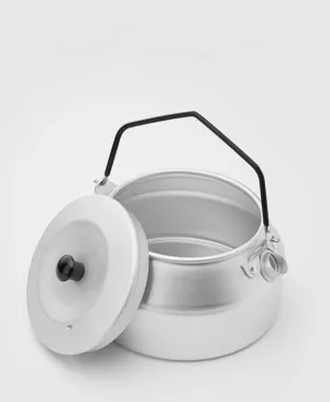 Outdoor kettle coffee pot, camping kettle, standard, silver