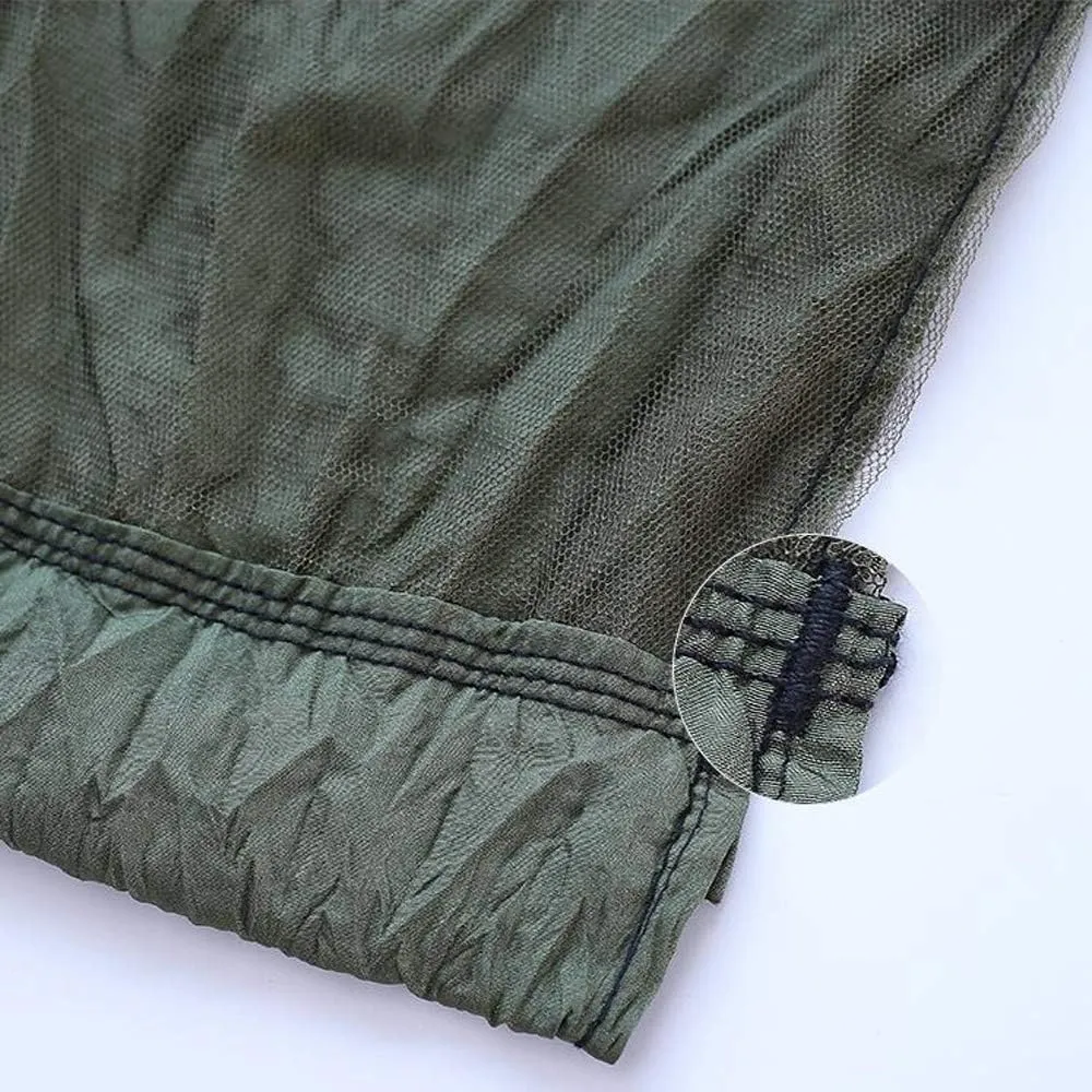 Outdoor Mosquito Net with Net Nylon Parachute Camping Hammock Ultralight Single Hammock for Hiking Backpacking Travel Beach Adventure (B)