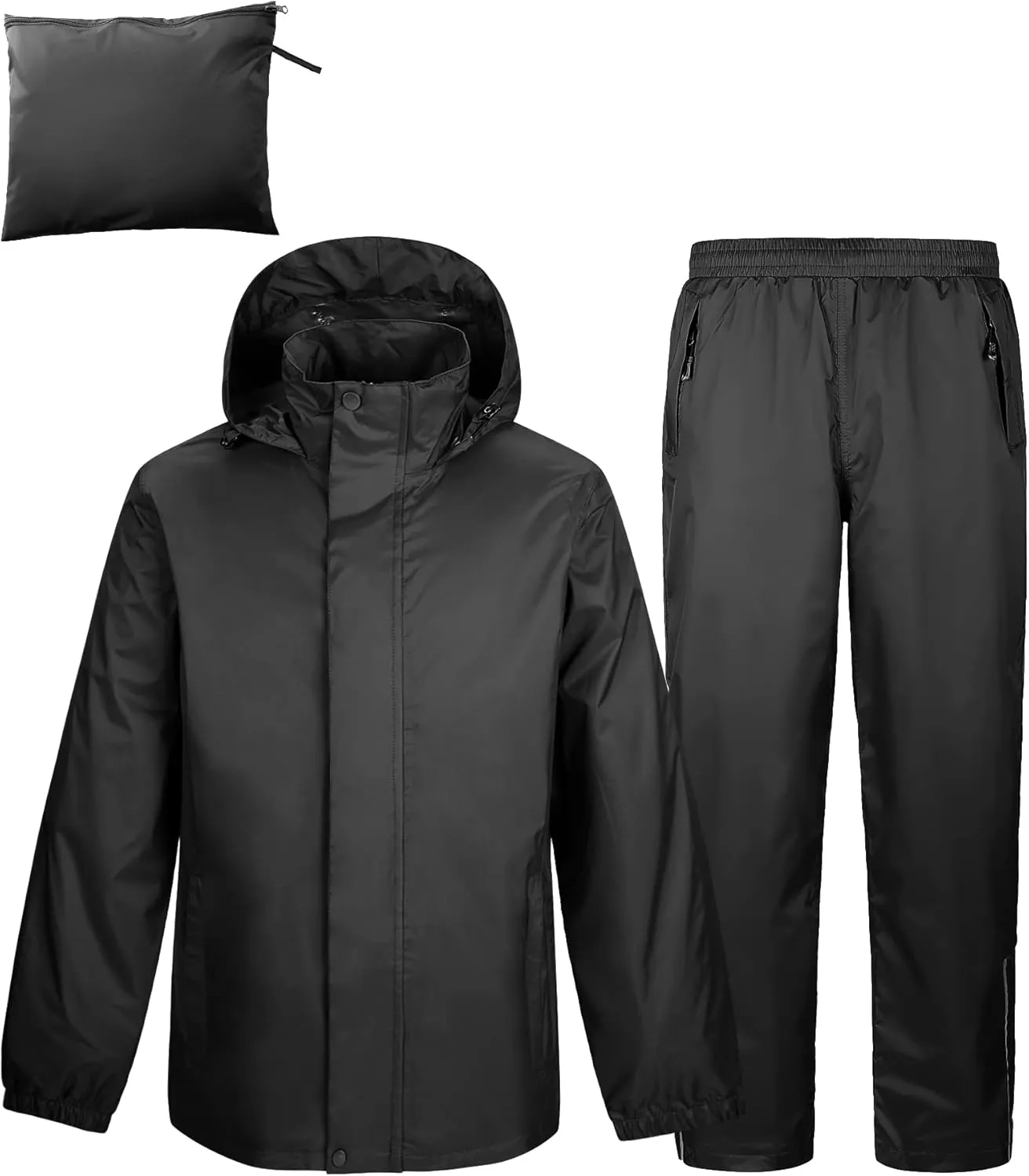 Outdoor Ventures Men's Rain Suit Waterproof Breathable Rain Gear Golf Rain Suits for Male (Rain Jackets and Pants)
