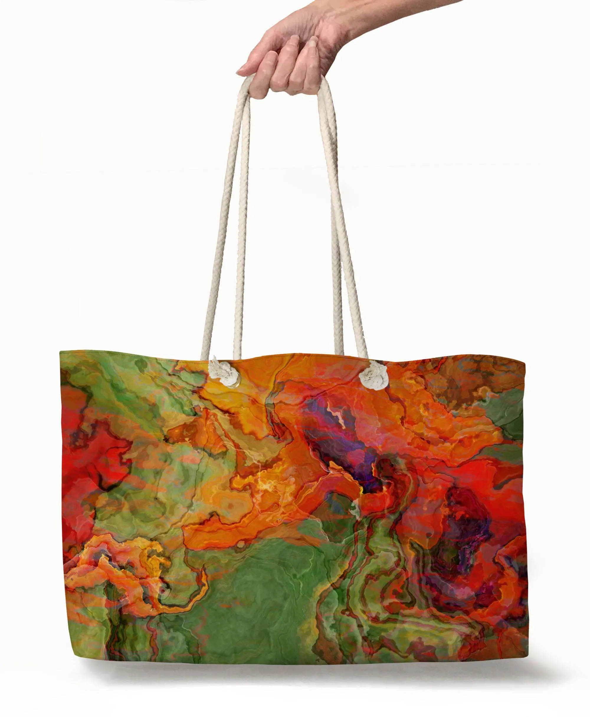 Oversized Tote, Poppies