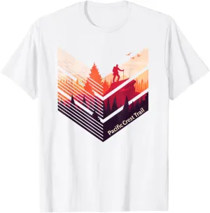 Pacific Crest Trail Backpacking Military Style Graphic T-Shirt